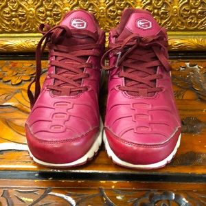 Nike All Leather Air Max TN, Burgundy & White, Rare sz. 8
